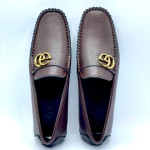 Men's Moccasins Gucci Buckle Shoe (Brown)