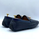 Men's Moccasins Tassel Shoe (Blue)