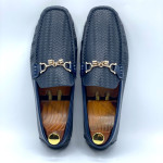 Men's Moccasins Tassel Shoe (Blue)