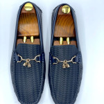 Men's Moccasins Tassel Shoe (Blue)