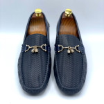 Men's Moccasins Tassel Shoe (Blue)