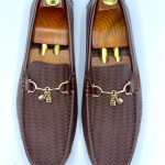 Men's Moccasins Tassels Shoe (Brown)