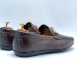 Men's Moccasins Buckle Shoe (Brown)