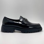 Prada Men's Patent Chunky Sole Shoe (Black)